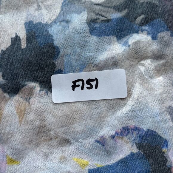 Soft Surroundings Asymmetrical Hem Lightweight Sweater Watercolor Small F151 - Picture 9 of 9